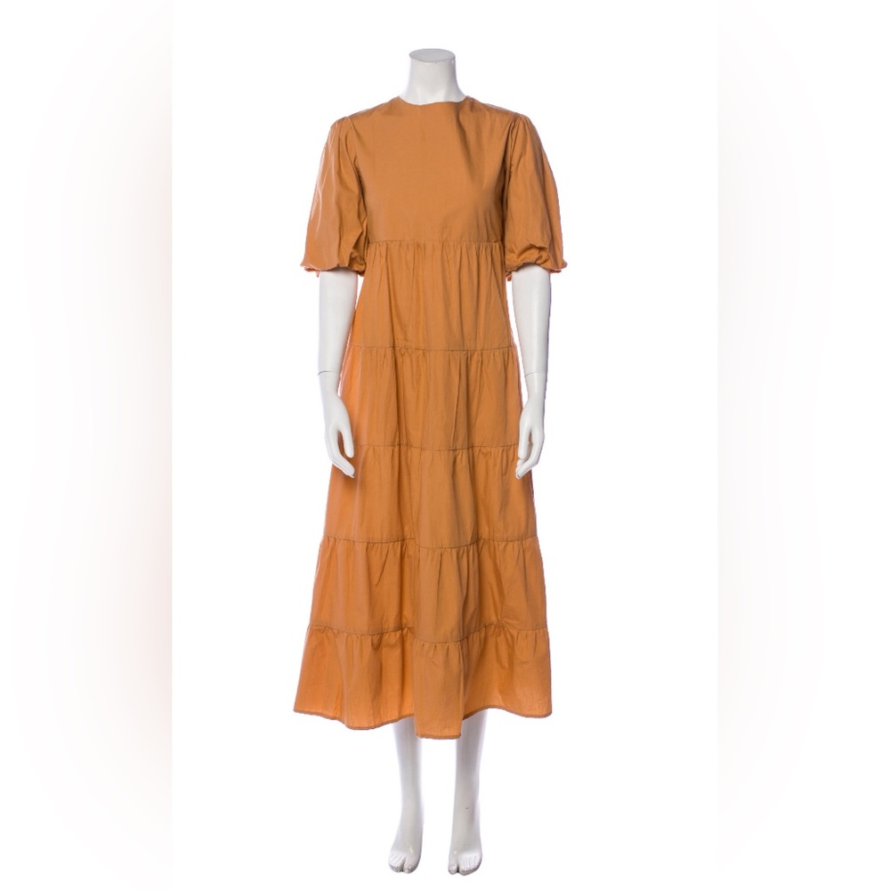 Faithfull the Brand puff sleeve midi dress